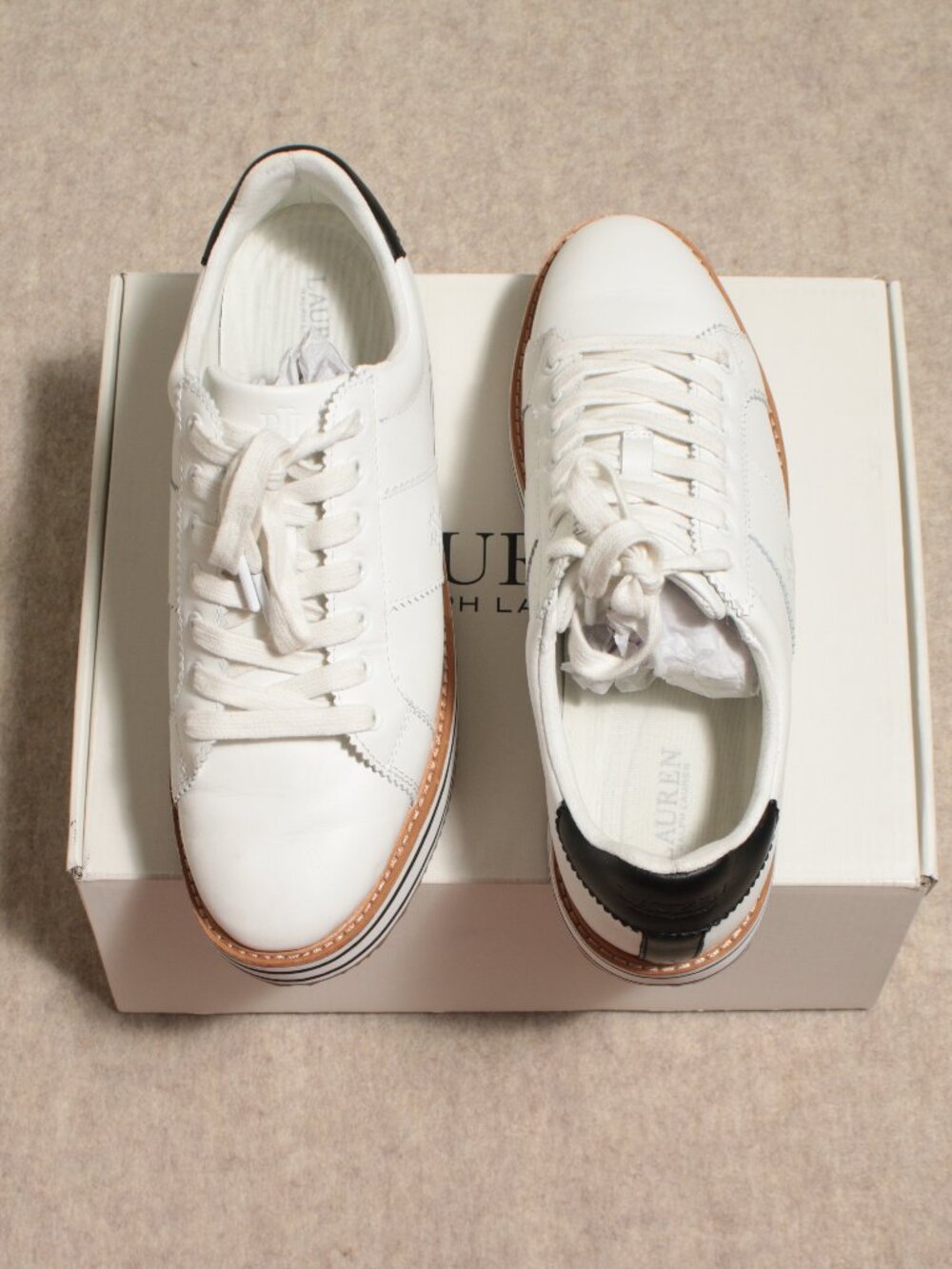 Ralph Lauren White Sneakers